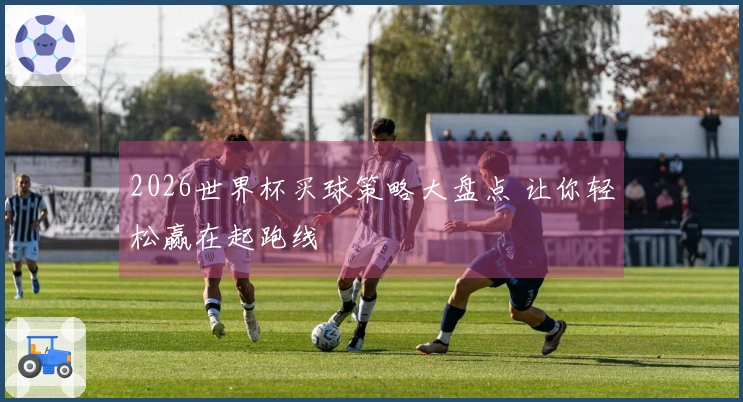 2026世界杯买球策略大盘点 让你轻松赢在起跑线